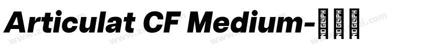 Articulat CF Medium字体转换
